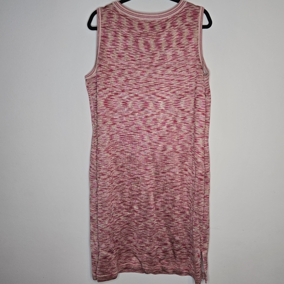 ST JOHN SPORT Marled Knot Sleeveless V-neck Dress - Picture 6 of 9